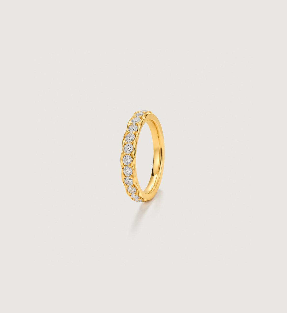 Celeste Pave Band (Gold), alternate product view