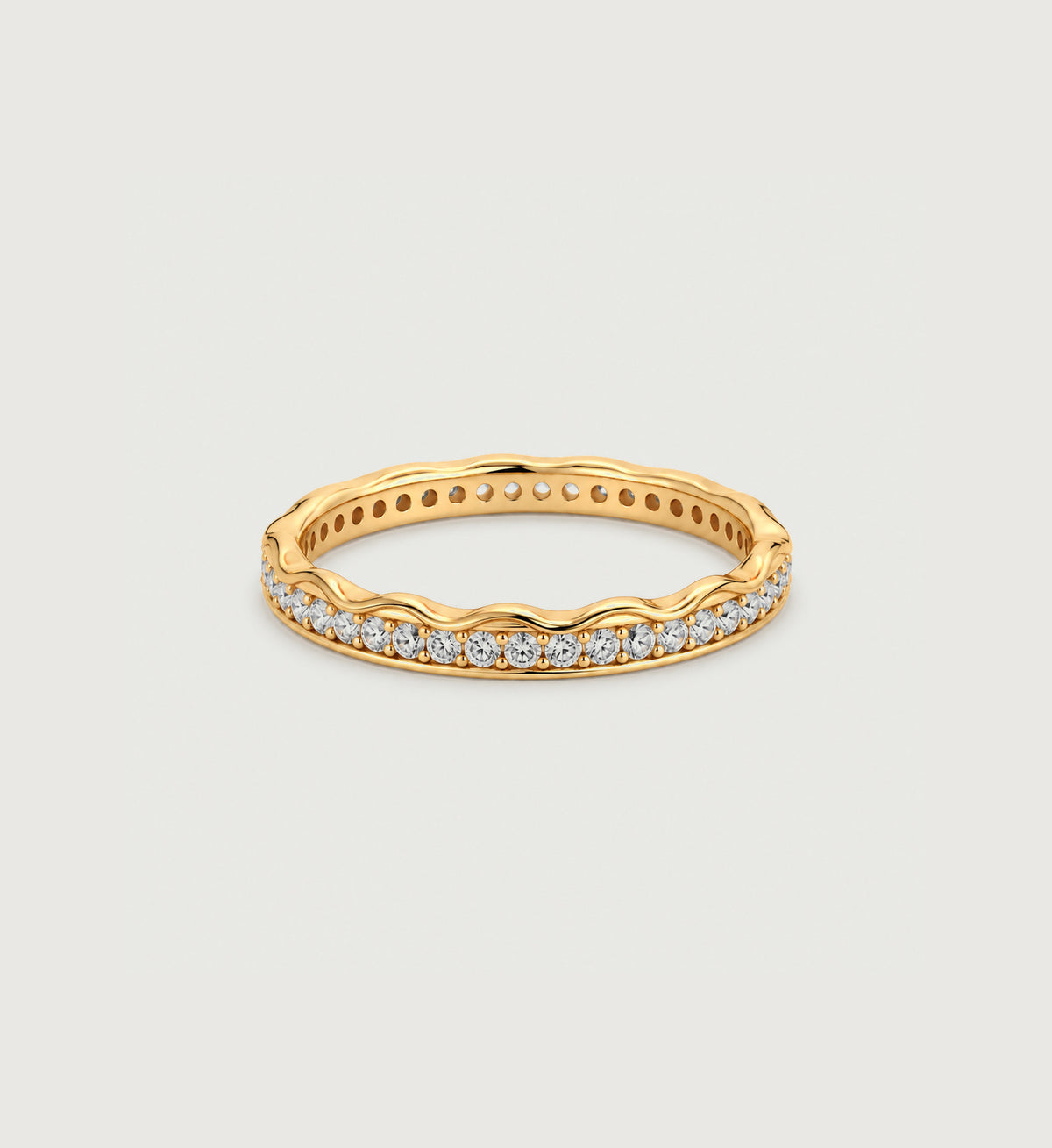 Lune Pave Band (Gold), main product view