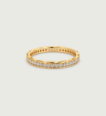 Lune Pave Band (Gold), main product view