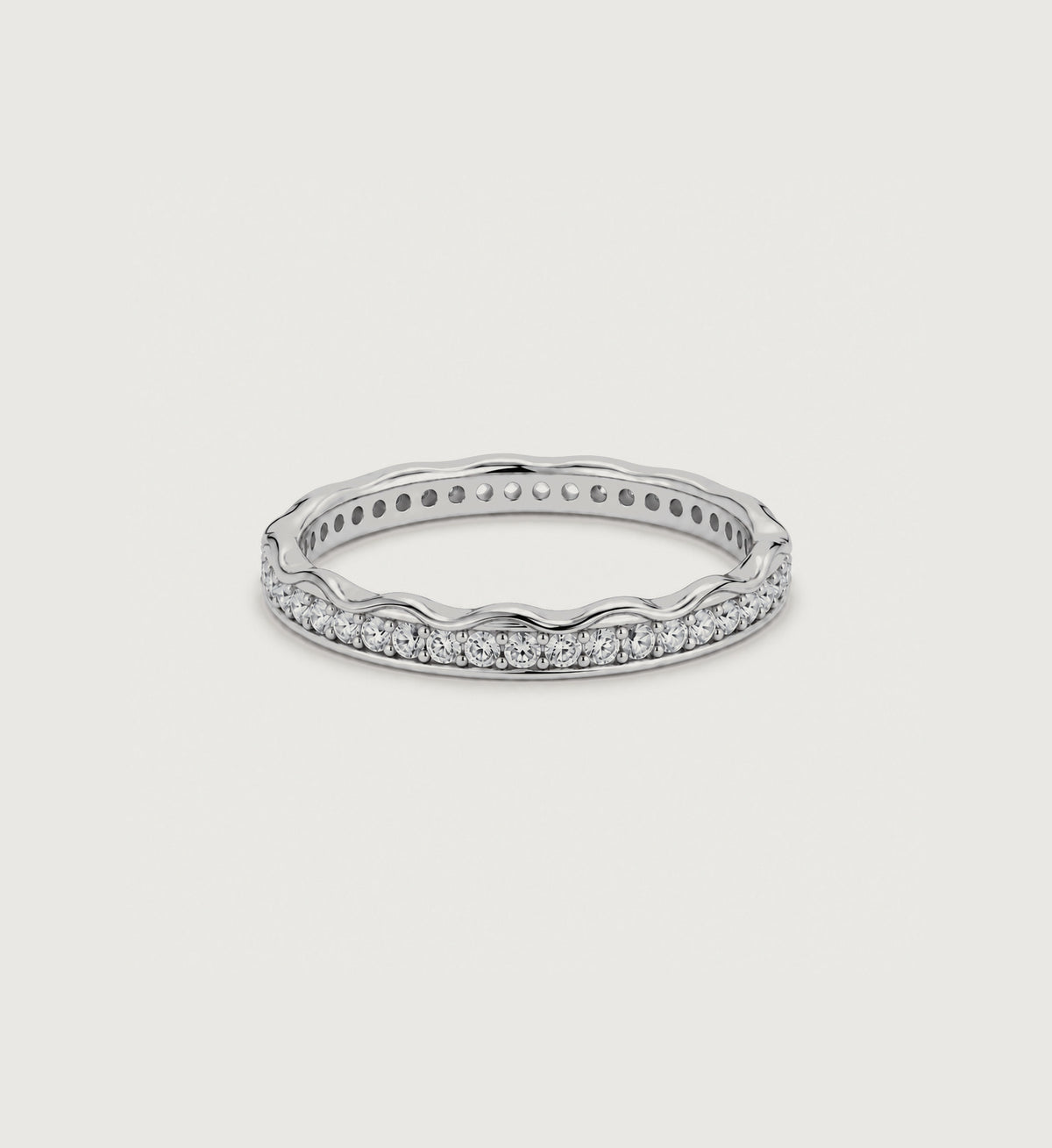 Lune Pave Band (Silver), main product view