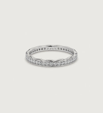 Lune Pave Band (Silver), main product view