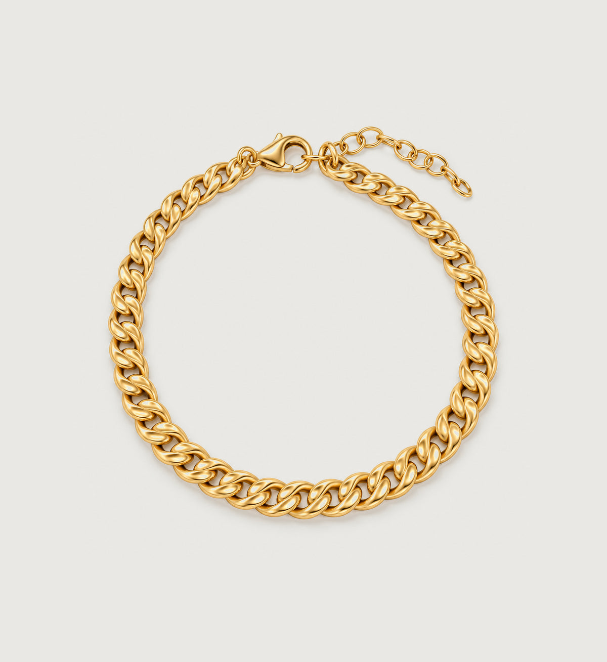 Marea Sculpted Curb Bracelet (Gold), main product view
