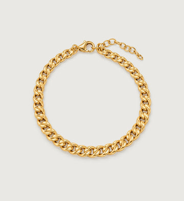 Marea Sculpted Curb Bracelet (Gold), main product view