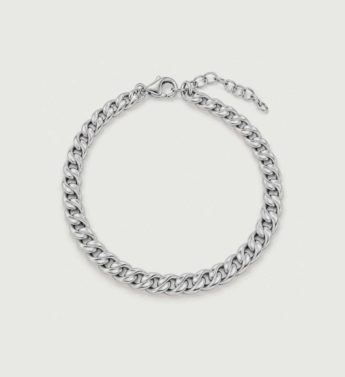 Marea Sculpted Curb Bracelet (Silver), main product view