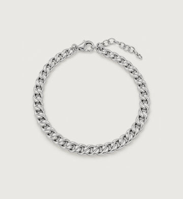 Marea Sculpted Curb Bracelet (Silver), main product view