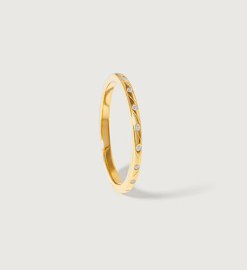 Mira Stone-Dot Band (Gold), main product view