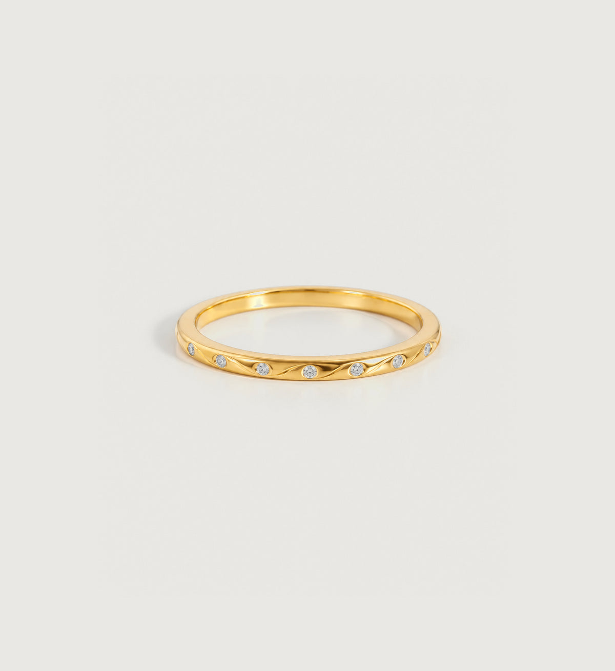 Mira Stone-Dot Band (Gold), alternate product view