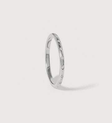Mira Stone-Dot Band (Silver), main product view