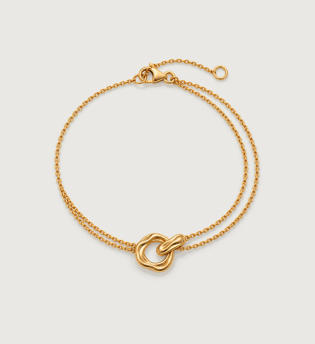 Nexa Sculpted Loop Bracelet (Gold), main product view