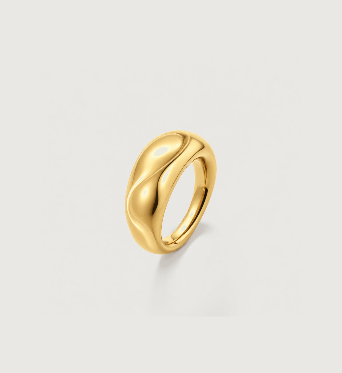 Onda Dome Ring (Gold), main product view