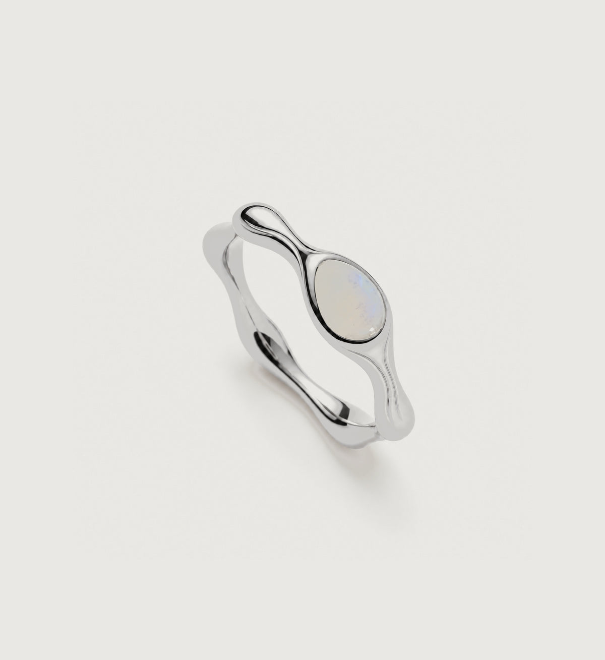Opaline Ripple Ring (Silver), main product view