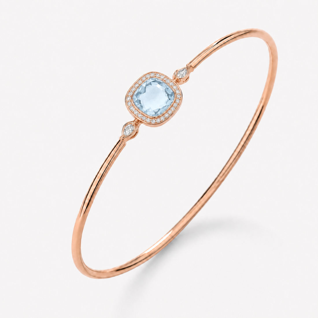 Relic Aura Bangle in sky blue, front product view