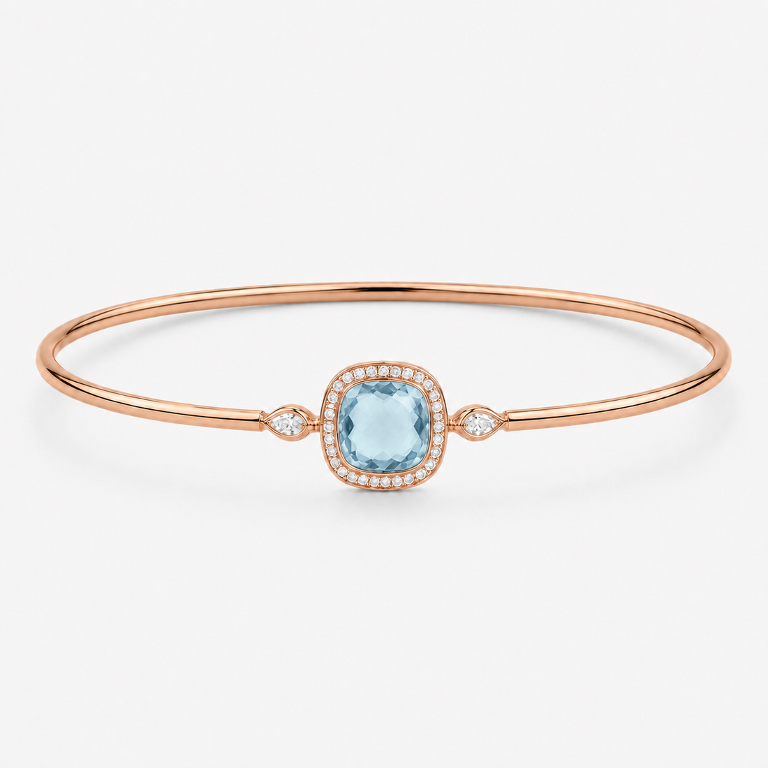 Relic Aura Bangle in sky blue, front product view