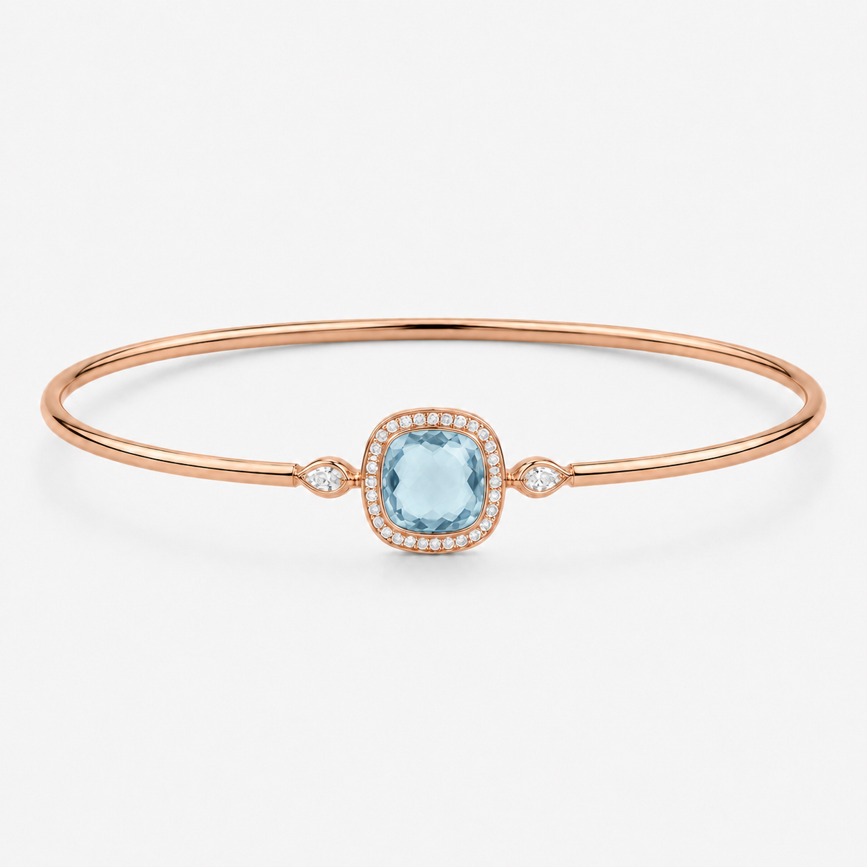 Relic Aura Bangle in sky blue, front product view