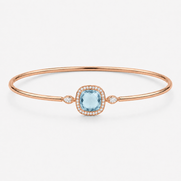 Relic Aura Bangle in sky blue, front product view