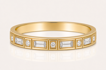 Relic Linear Baguette Ring (Rose Gold), main product view
