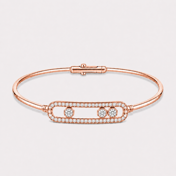 Relic Linear Halo Bangle (Rose Gold), main product view