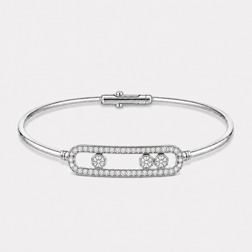Relic Linear Halo Bangle (Silver), main product view