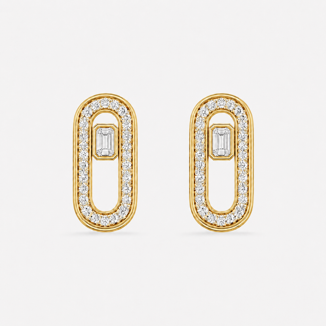 Relic Portal Stud Earrings (Gold), main product view