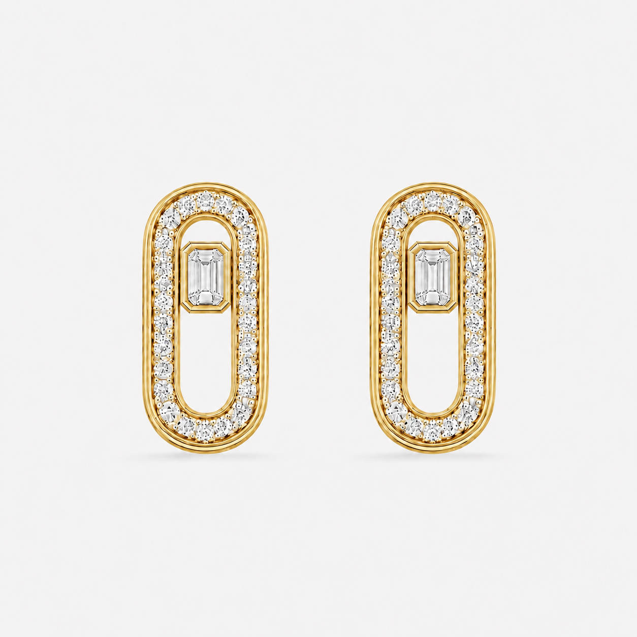 Relic Portal Stud Earrings (Gold), main product view