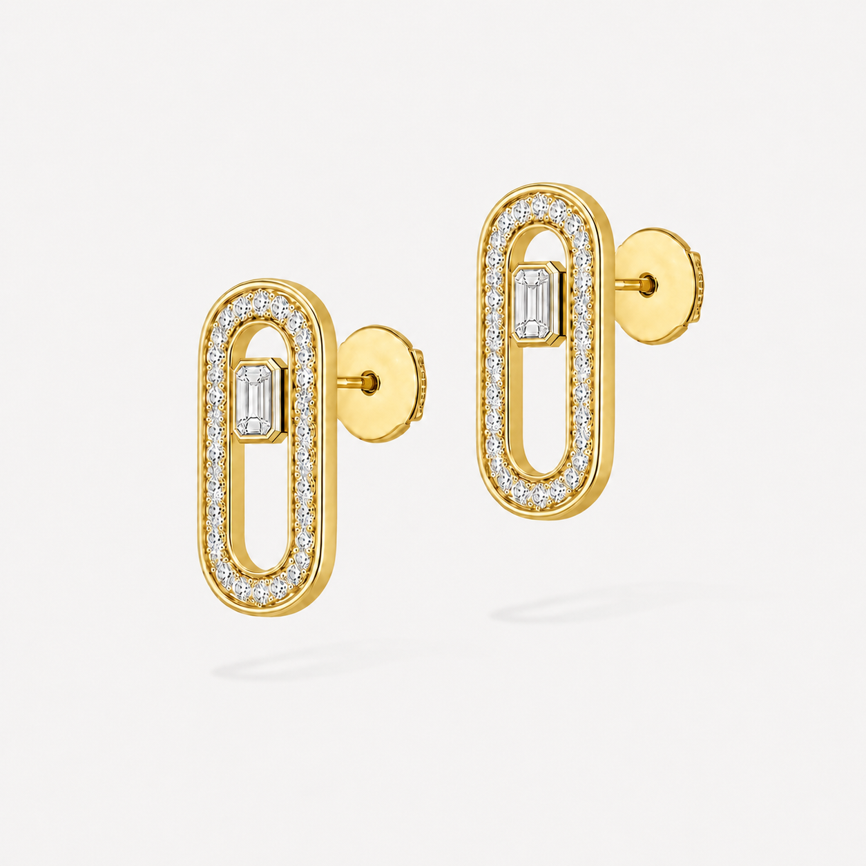 Relic Portal Stud Earrings (Gold), alternate product view