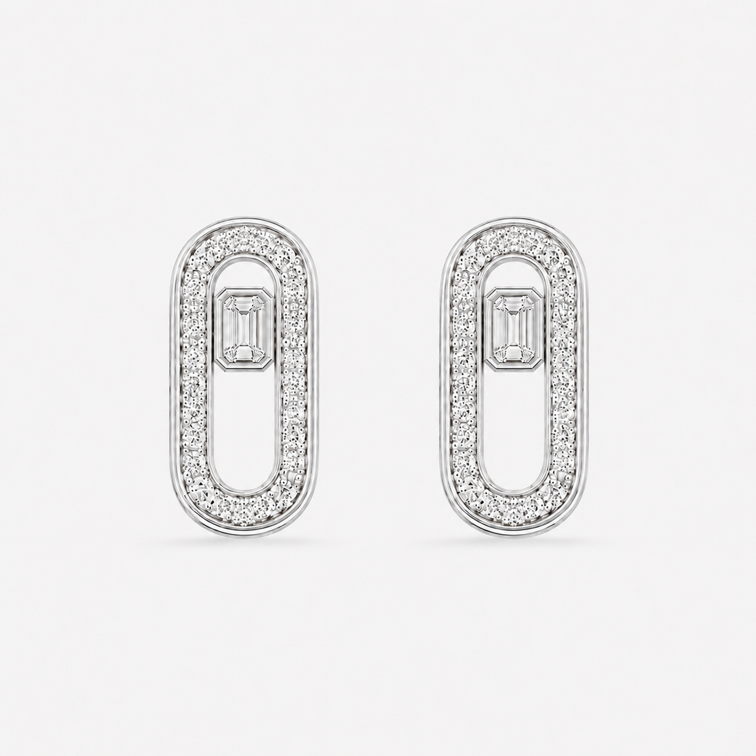 Relic Portal Stud Earrings (Silver), main product view