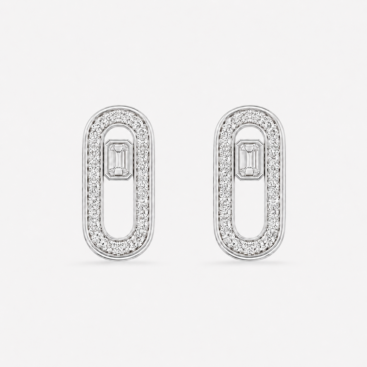Relic Portal Stud Earrings (Silver), main product view