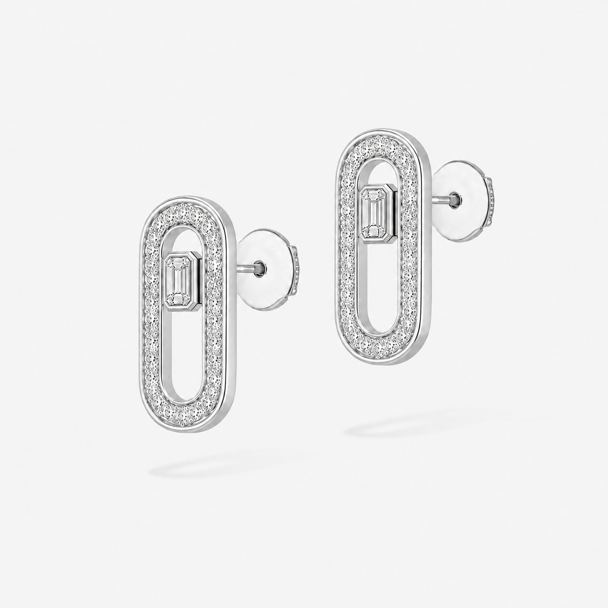 Relic Portal Stud Earrings (Silver), alternate product view