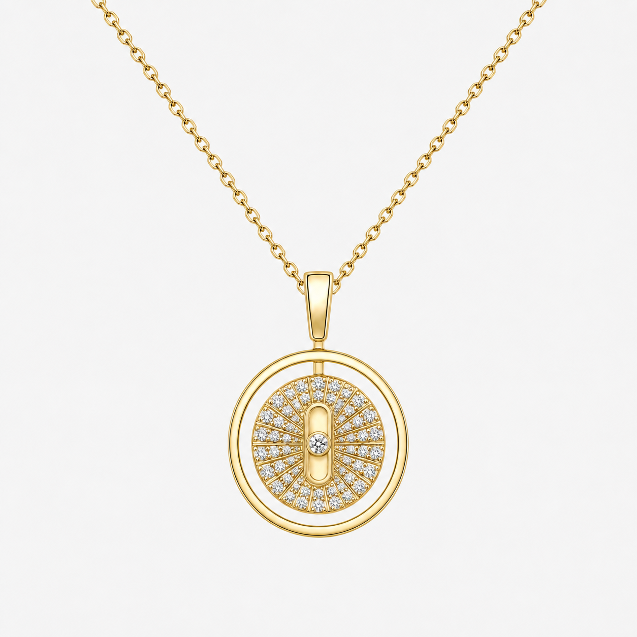 Relic Radiant Orbit Necklace (Gold), main product view