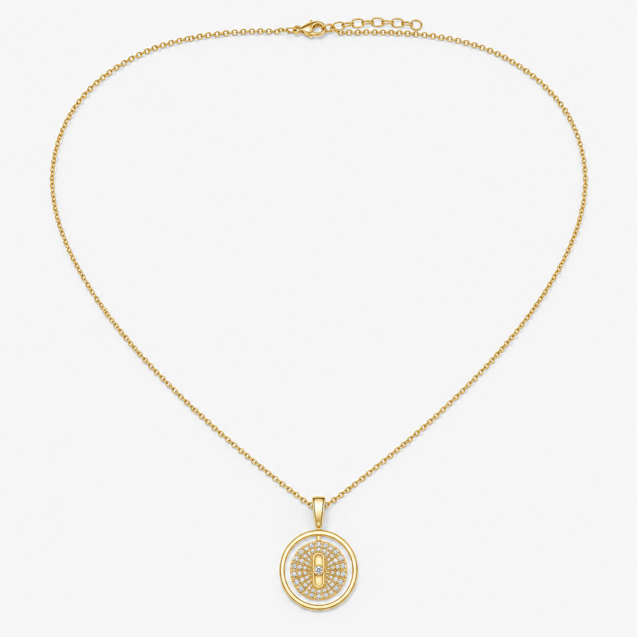 Relic Radiant Orbit Necklace (Gold), alternate product view