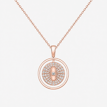 Relic Radiant Orbit Necklace (Rose Gold), main product view