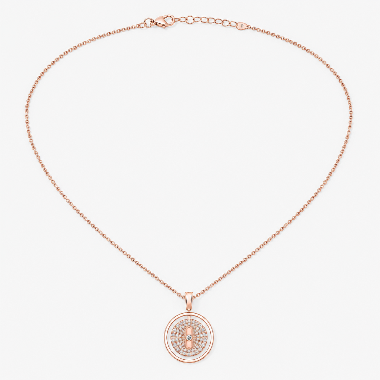 Relic Radiant Orbit Necklace (Rose Gold), alternate product view