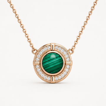 Relic Verdant Halo Necklace (Green Stone Effect), main product view