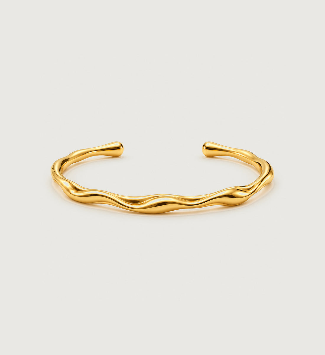 Sera Fluid Wave Cuff (Gold), main product view