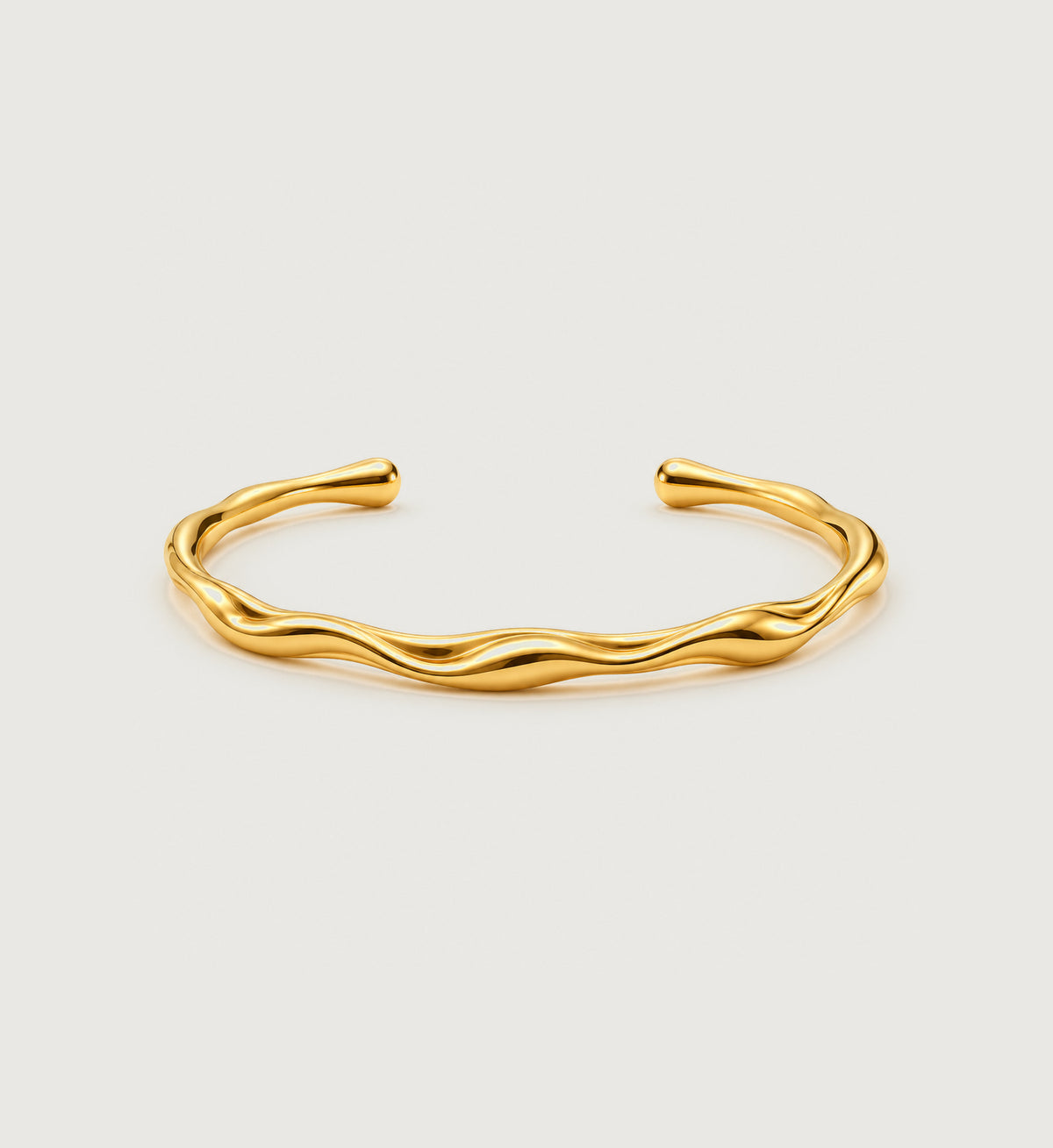 Sera Fluid Wave Cuff (Gold), main product view