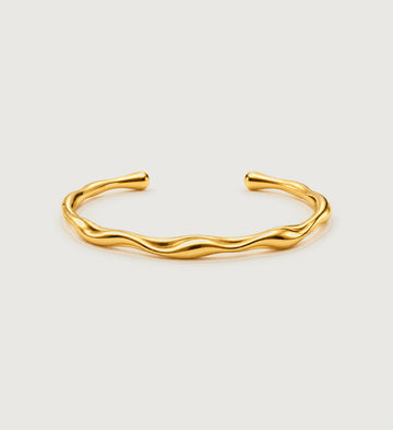 Sera Fluid Wave Cuff (Gold), main product view