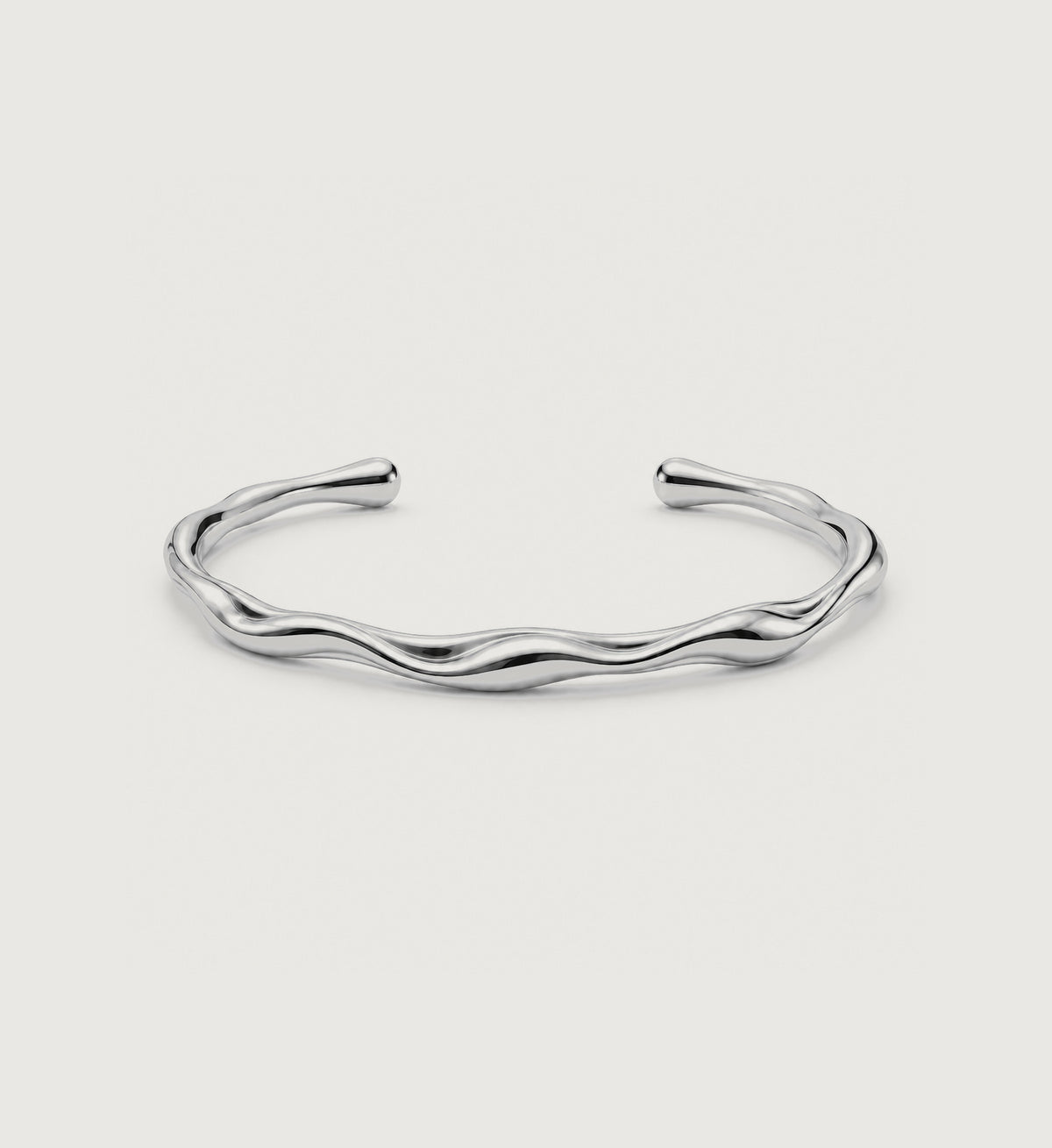 Sera Fluid Wave Cuff (Silver), main product view